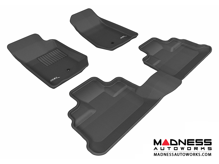 Jeep Wrangler Unlimited Floor Mats (Set of 3) - Black by 3D MAXpider